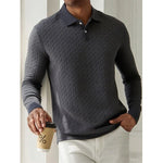 Casual Heren Polo Met Lange Mouwen