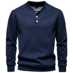 Gevoerd Sweatshirt Met Knoopdesign