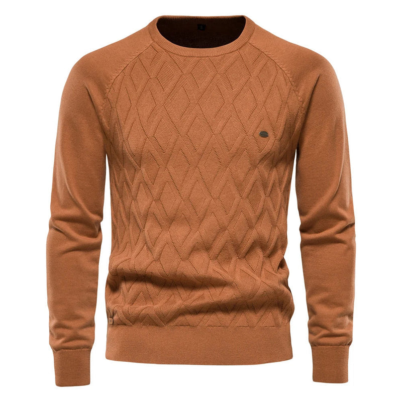 Heren Trui Met Ruitdesign