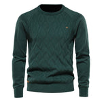 Heren Trui Met Ruitdesign