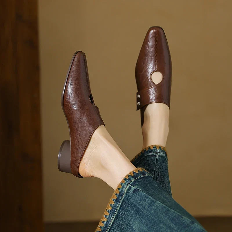 DERVLA | Side-Strap Mary Jane Mules