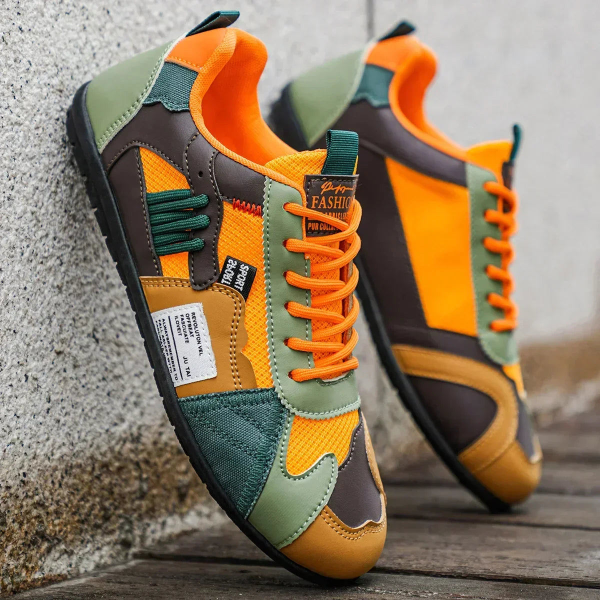 BRAM | RETRO GEKLEURDE SNEAKERS