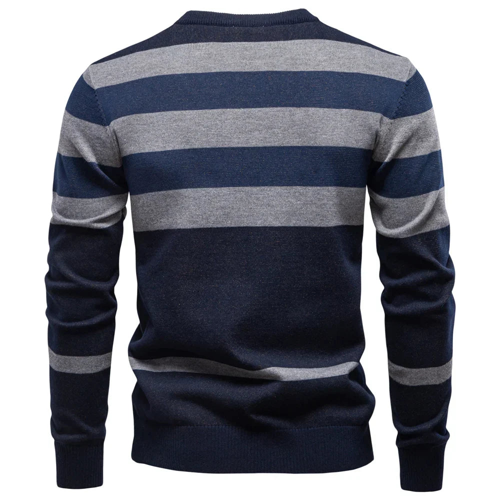 Gebreide Herentrui Met Ruitdesign