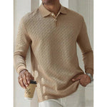 Casual Heren Polo Met Lange Mouwen