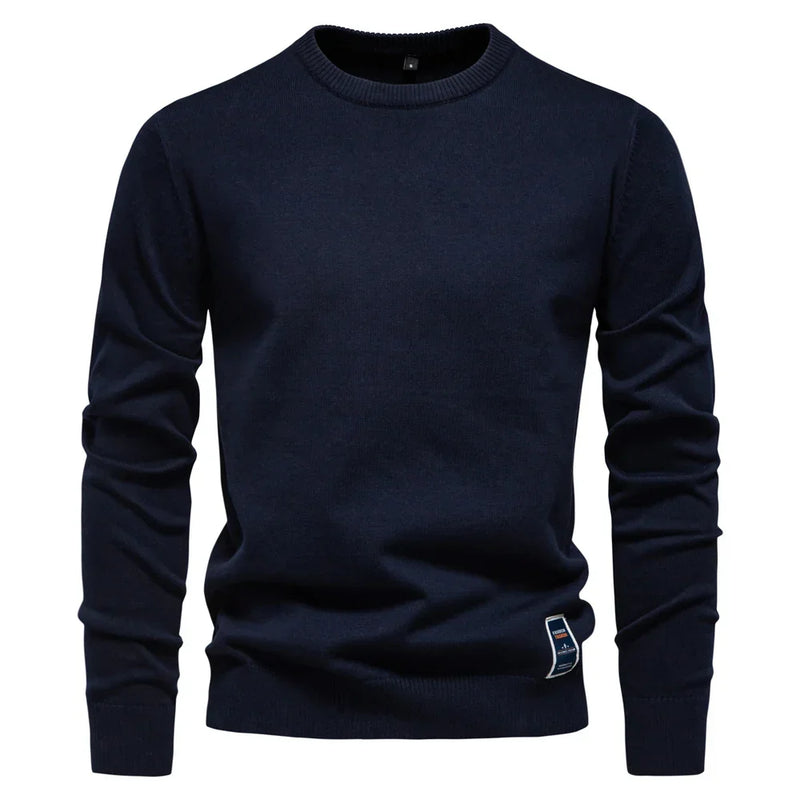 Casual Sweater Met Ronde Hals