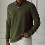 Casual Heren Polo Met Lange Mouwen