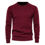 Heren Trui Met Ruitdesign