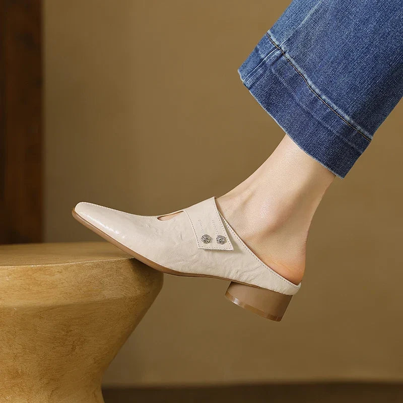 DERVLA | Side-Strap Mary Jane Mules