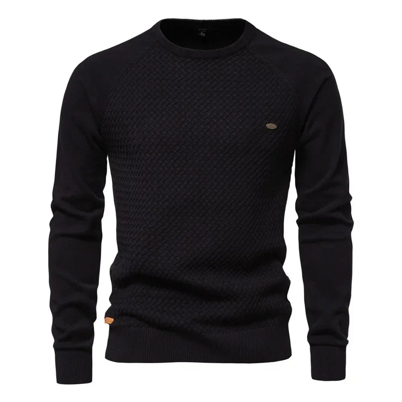 Gebreid Heren Sweatshirt Met Ronde Hals