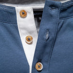 Henley Heren Shirt Met Lange Mouwen