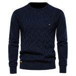 Heren Trui Met Ruitdesign