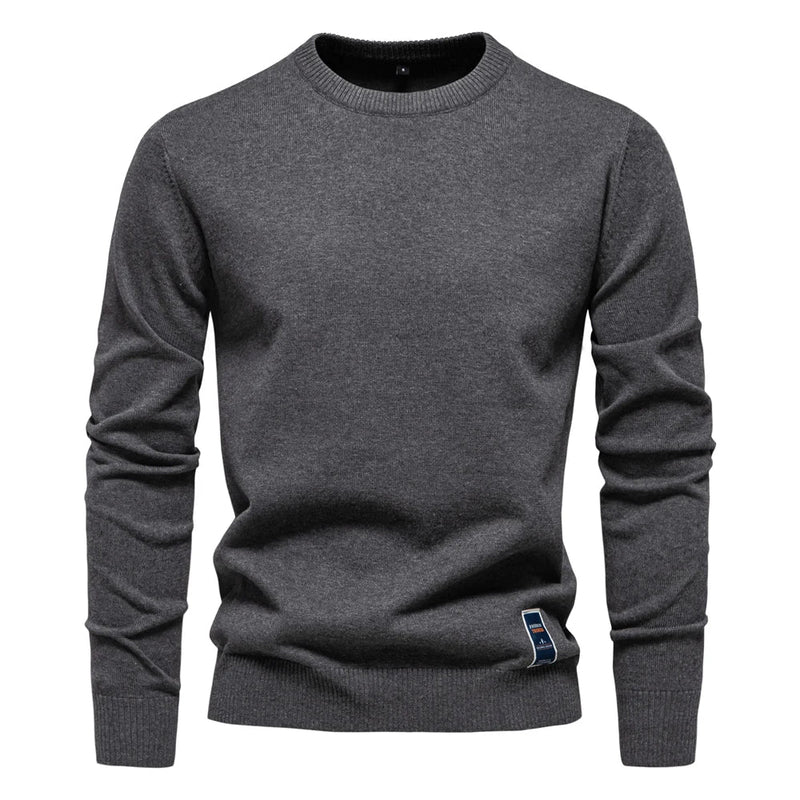 Casual Sweater Met Ronde Hals