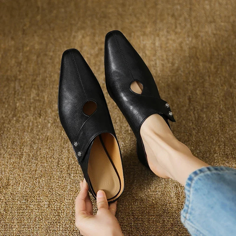 DERVLA | Side-Strap Mary Jane Mules
