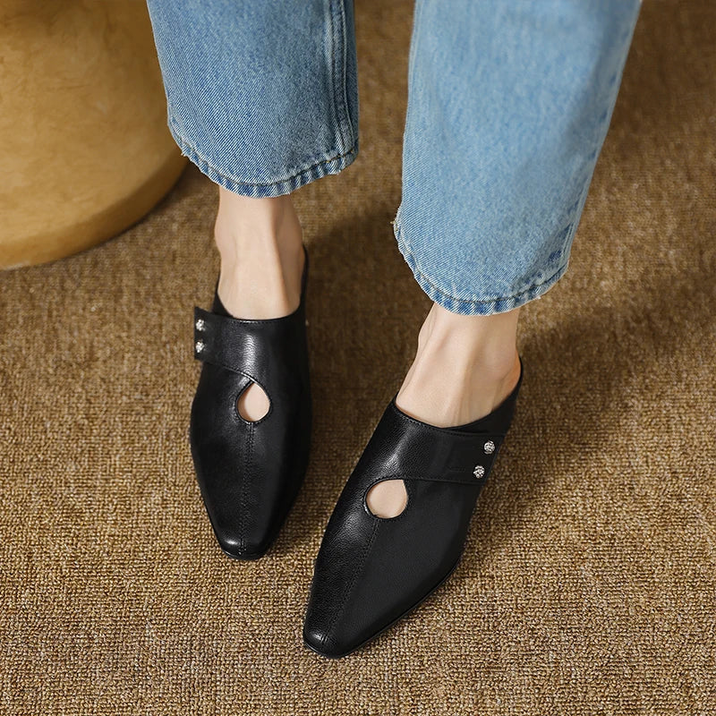 DERVLA | Side-Strap Mary Jane Mules