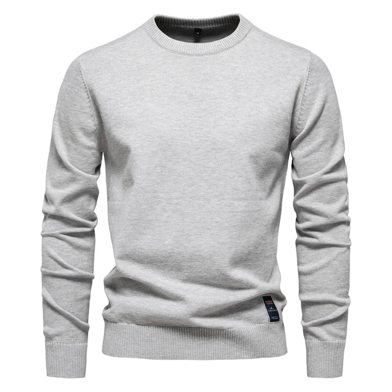 Casual Sweater Met Ronde Hals