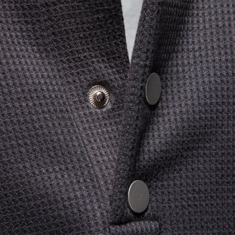 Gevoerd Sweatshirt Met Knoopdesign