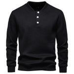Gevoerd Sweatshirt Met Knoopdesign