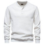 Gevoerd Sweatshirt Met Knoopdesign