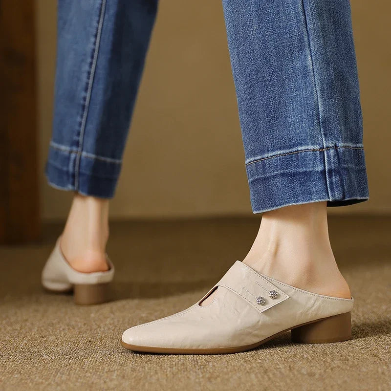 DERVLA | Side-Strap Mary Jane Mules