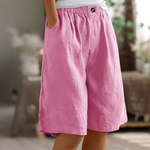 Anne | Comfortable Elasticated Waist Bermuda Shorts