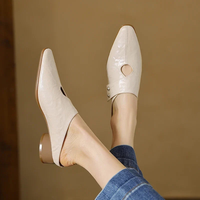 DERVLA | Side-Strap Mary Jane Mules