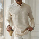 Casual Heren Polo Met Lange Mouwen