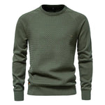 Gebreid Heren Sweatshirt Met Ronde Hals