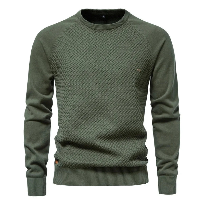 Gebreid Heren Sweatshirt Met Ronde Hals