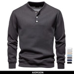 Gevoerd Sweatshirt Met Knoopdesign