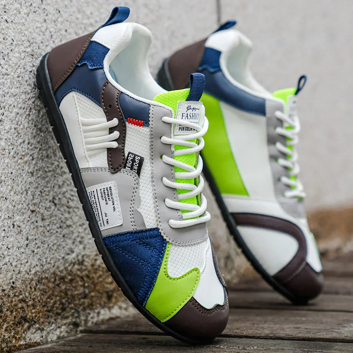 BRAM | RETRO GEKLEURDE SNEAKERS
