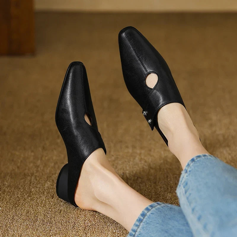 DERVLA | Side-Strap Mary Jane Mules