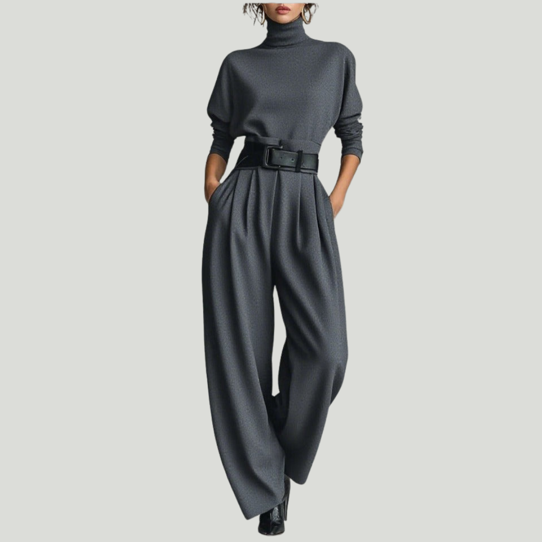 JULIET - Turtleneck and Straight-Leg Pant Ensemble