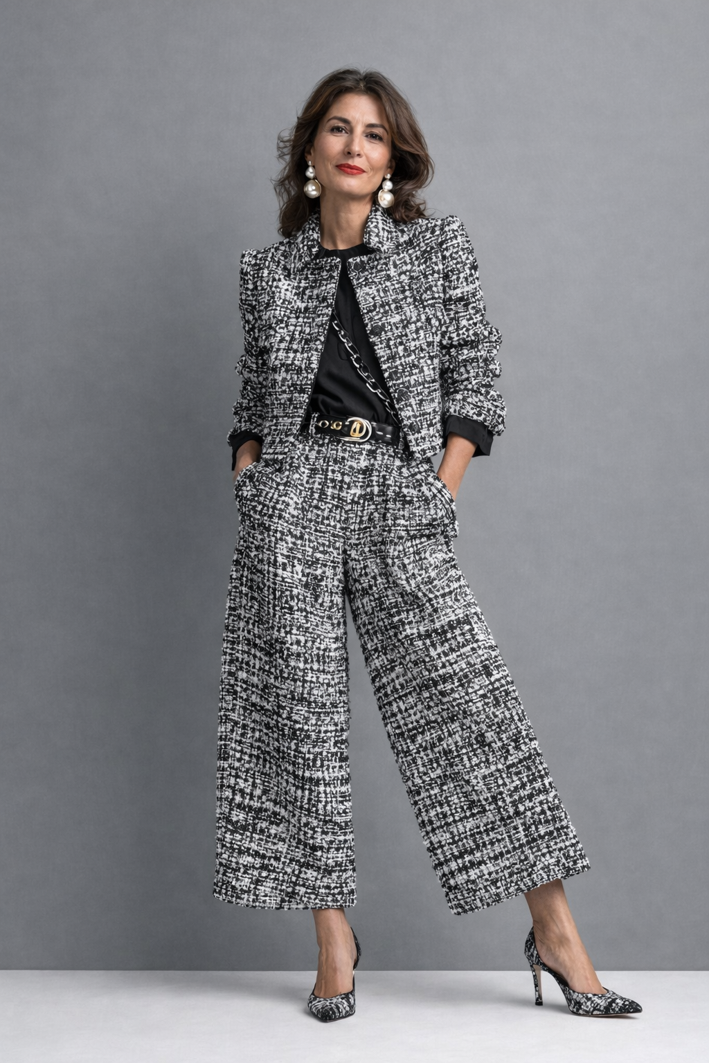 SOPHIE | TWEEDELIG BLAZER ENSEMBLE
