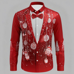 FEESTELIJK TUXEDO OVERHEMD MET LANGE MOUWEN