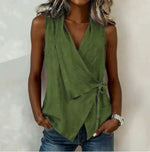 Loretta | Crossover V-neck blouse