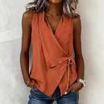 Loretta | Crossover V-neck blouse