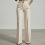 Quinn | High-Waist Wide-Leg Tailored Trousers