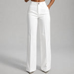 Quinn | High-Waist Wide-Leg Tailored Trousers