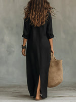 Willow | Button-Down Maxi Shirt Dress