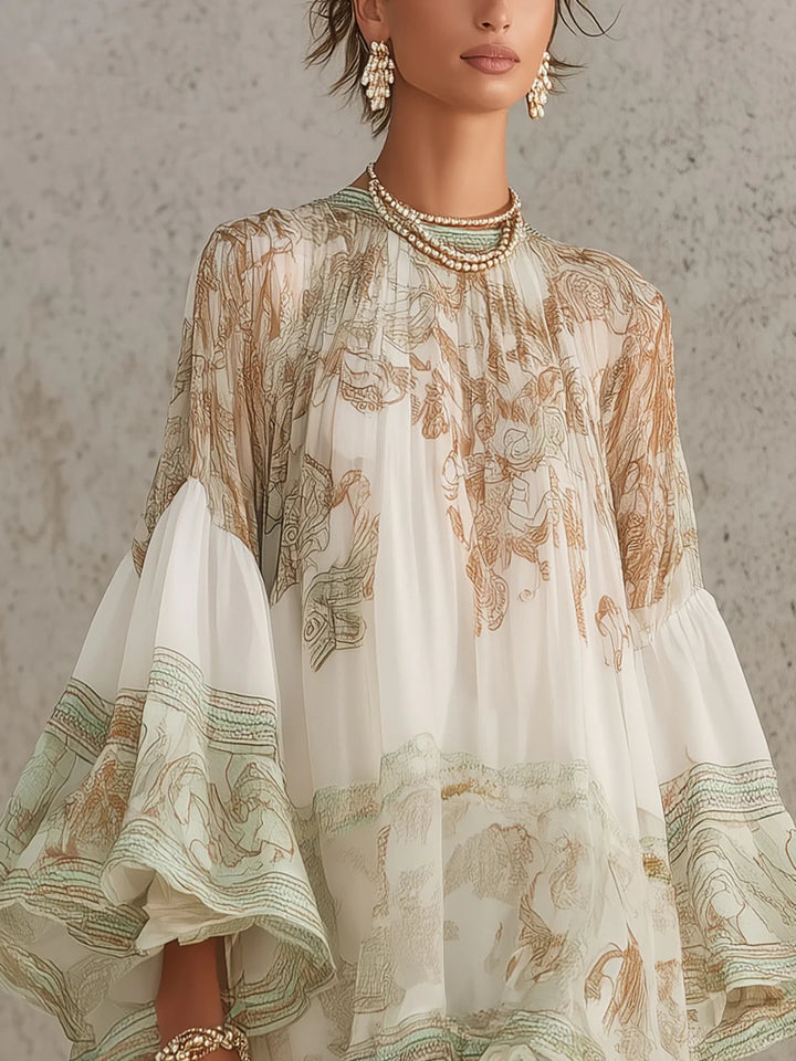 Isabella | Ruffle Hem Mini Jurk voor Dames