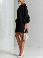 AOIBHEANN | ROSETTE-CUFF MINI DRESS