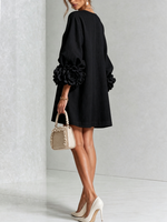 AOIBHEANN | ROSETTE-CUFF MINI DRESS