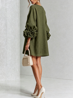 AOIBHEANN | ROSETTE-CUFF MINI DRESS