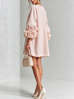 AOIBHEANN | ROSETTE-CUFF MINI DRESS