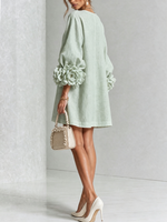 AOIBHEANN | ROSETTE-CUFF MINI DRESS