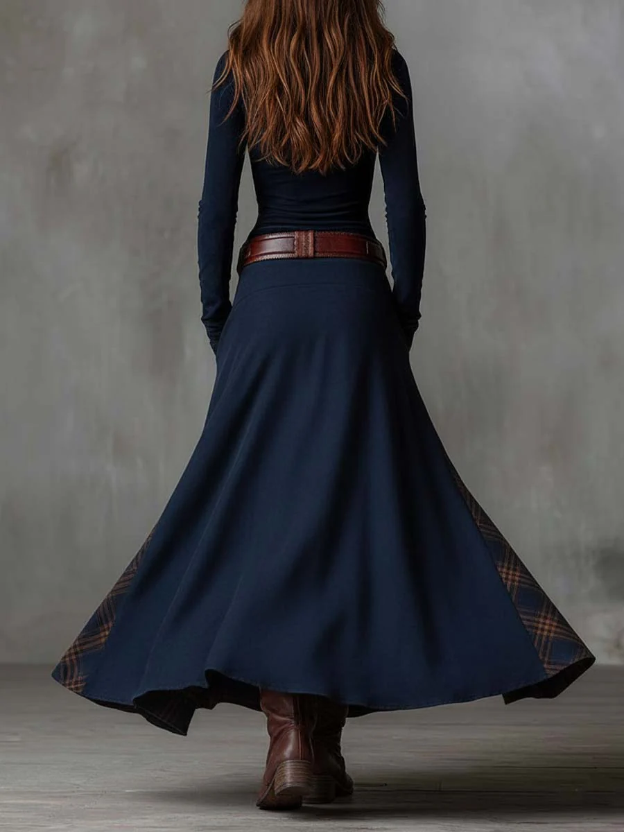 Élise | Maxi Suède Jurk met Ceintuur