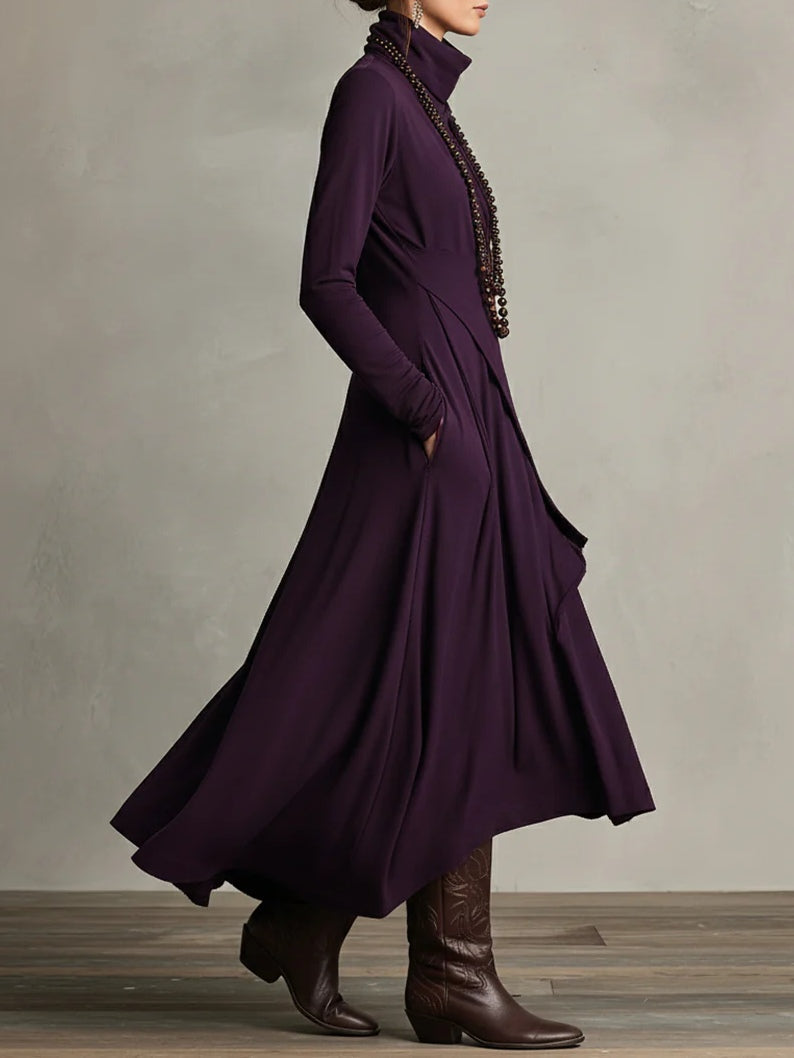 Arielle | Vintage Asymmetrical Collar Dress