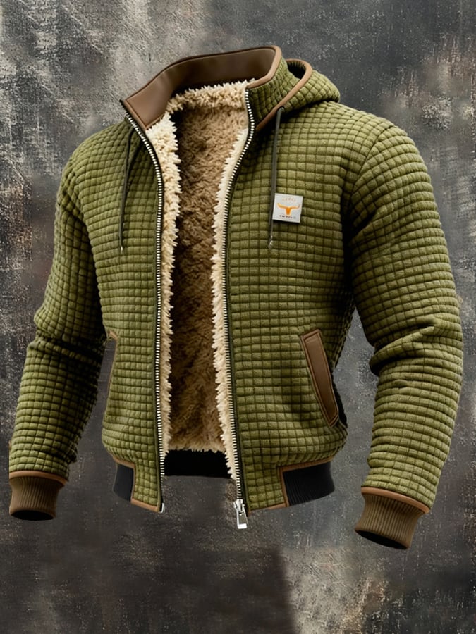 Elegante gewatteerde blouson met een verzorgde kraag