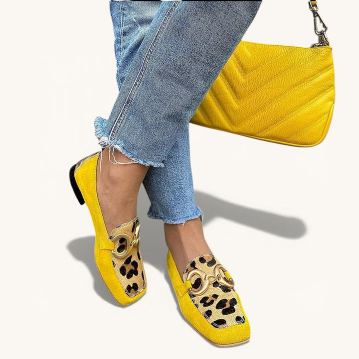 RENÉE | MOCASSINS MET ANIMALPRINT