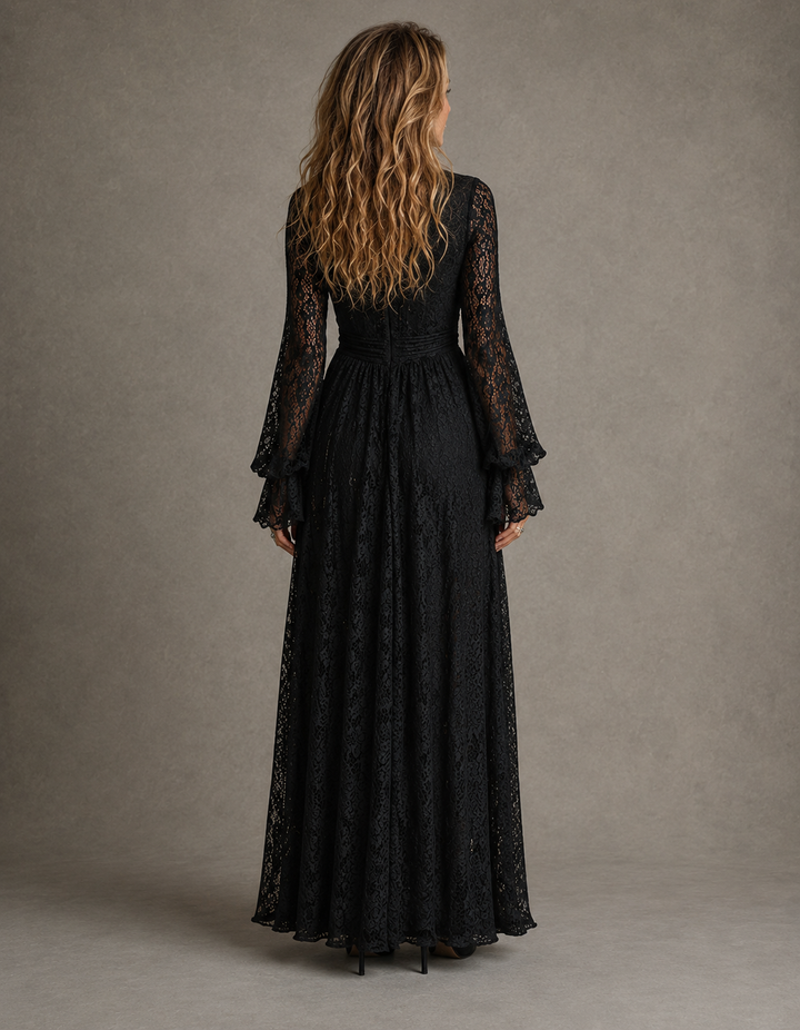 Charlotte | Plunge V-Hals Maxi Jurk voor Dames